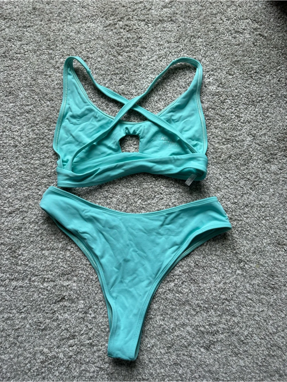 Women’s Knight Swimwear Light Blue Cut-Out Bikini Set